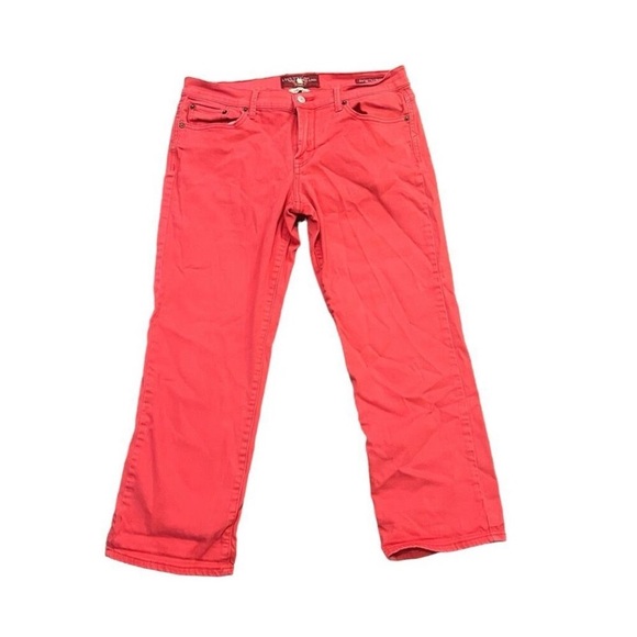 Lucky Brand Denim - Lucky Brand Sweet’N Crop Coral Pink Jeans Size 4